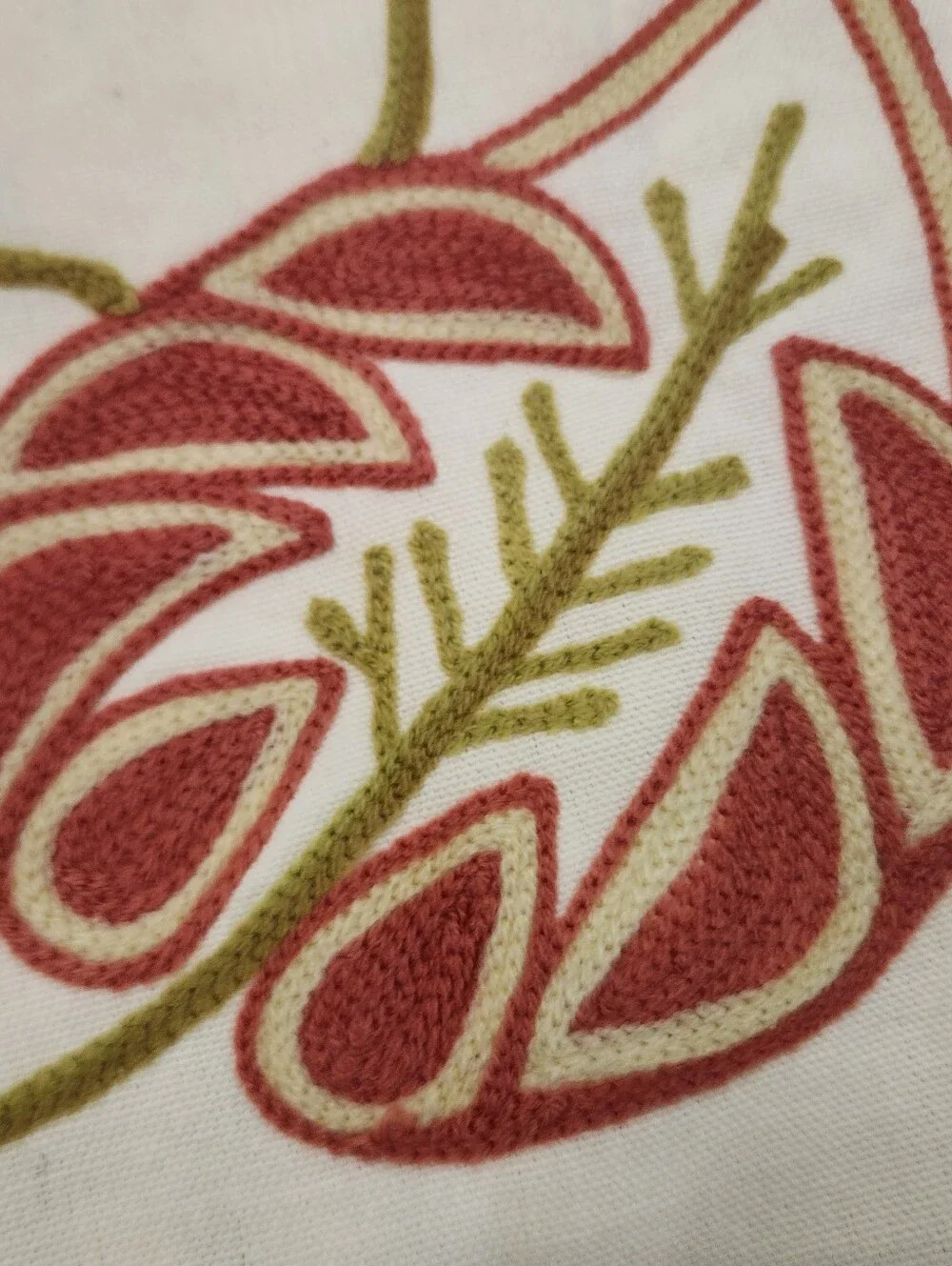 This Vintage Crewel Embroidery Table or Bed Cover.58 by 52